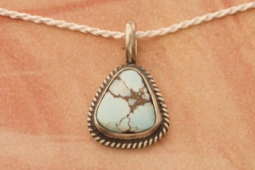 Genuine Golden Hill Turquoise Mine Sterling Silver Pendant